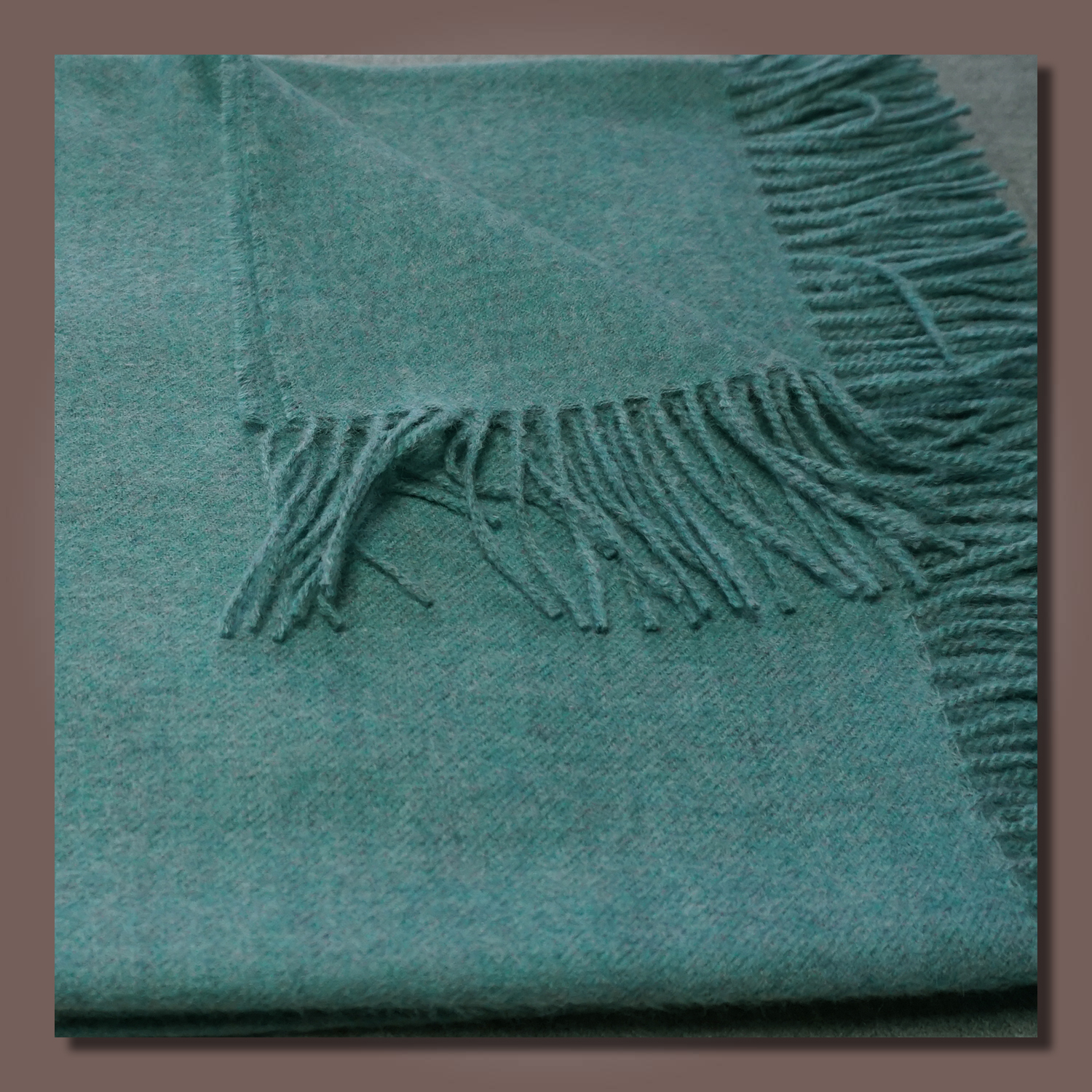 Wohndecke/living blanket UNI, Farbe/colour: aqua melange